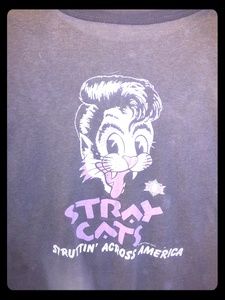 Authentic, vintage Stray Cats T-shirt